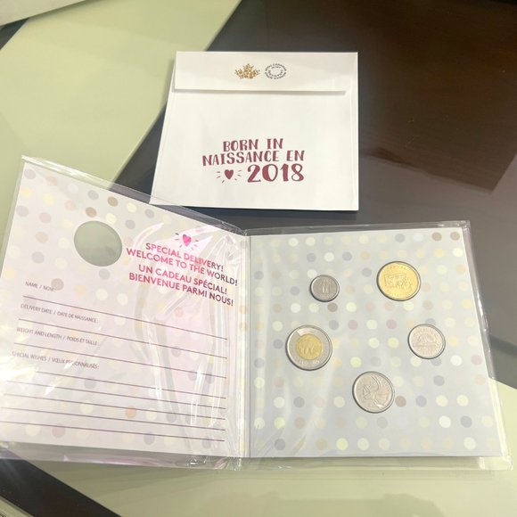 2018 Canada New Born Celebration $1 Loonie Strike 5-Coin Set! - Picture 7 of 10